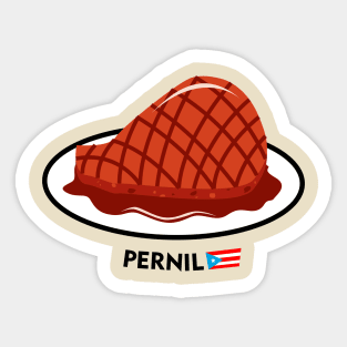 Pernil Puerto Rican Food Latino Caribbean Roast Pork Sticker